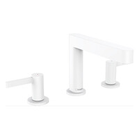 Wastafelmengkraan Finoris HansGrohe 3-gats 110 met Push-Open Waste Mat Wit