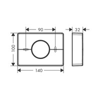 Houder Voor Hygienezakjes AddStoris HansGrohe Chroom