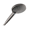 Hansgrohe Handdouche HansGrohe Raindance Select S PowderRain 120 3jet Geborsteld Zwart Chroom