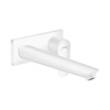 Wastafelmengkraan Talis E HansGrohe Afdekset Uitloop 22.5 cm en Afvoerplug Mat Wit