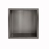 Inbouwnis Wiesbaden Yens 30x30x7 cm Gunmetal