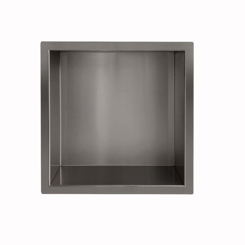 Inbouwnis Wiesbaden Yens 30x30x7 cm Gunmetal 