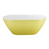 Best Design Vrijstaand Bad Best Design Friday Bicolor 178x78x60 cm Geel / Wit