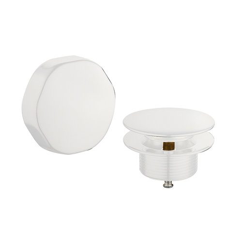 Knop/plug Badoverloop Luxe Wiesbaden Mat Wit 