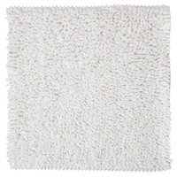 Badmat Sealskin Twist 60x60 cm Microfibre Wit