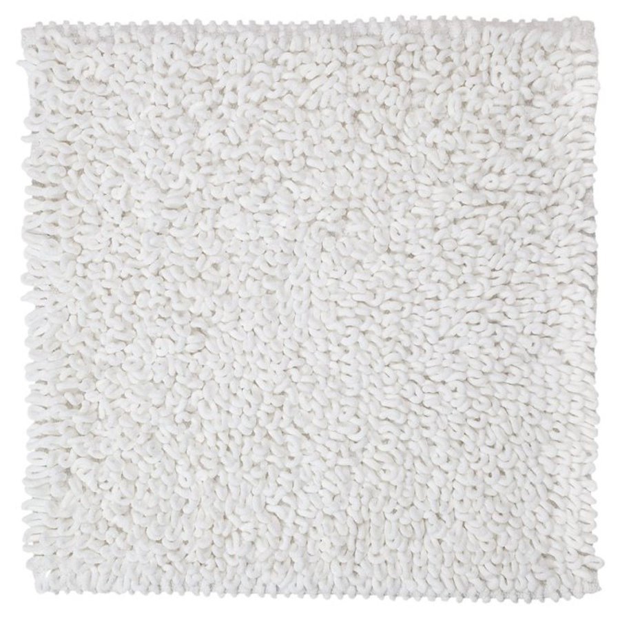 Badmat Sealskin Twist 60x60 cm Microfibre Wit