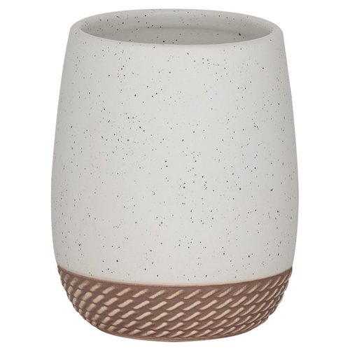 Tandenborstelbeker vrijstaand Sealskin Braid Zand 