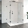 Sanitop Douchecabine Compleet Just Creating Profielloos 3-Delig 100x140 cm Gunmetal