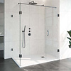 Sanitop Douchecabine Compleet Just Creating Profielloos 3-Delig 100x160 cm Gunmetal
