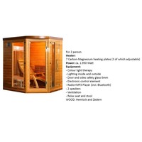 Infrarood Sauna Optimal 174x138 cm 1950W 2 Persoons