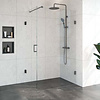 Sanitop Douchecabine Compleet Just Creating 2-Delig Profielloos 120x80 cm Gunmetal