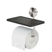 Toiletrolhouder met planchet Geesa Opal RVS geborsteld