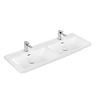 Wastafel Villeroy & Boch Subway 3.0 Dubbele Wasbak 47x130x16.5 cm Stone White