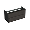 Forzalaqua Onderkast Forzalaqua Reno 120x51x60 Cm 2 Lades Softclose Eiken Black Oiled