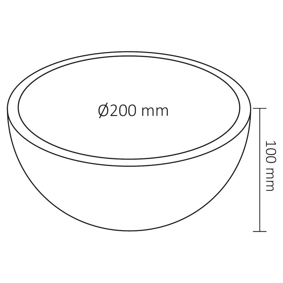 Waskom Differnz Boomer 20x10 cm Wit