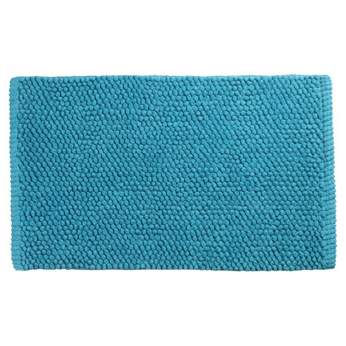 Badmat Differnz Popcorn 50x80 cm Katoen Petrol 