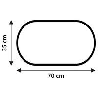 Veiligheidsmat Differnz Lapis PVC 70x35 cm Wit