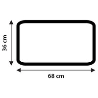 Veiligheidsmat Differnz Tutus PVC 68x36 cm Wit