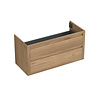 Onderkast Forzalaqua Gela 120x51x60 Cm 2 Softclose Lades Eiken Oyster