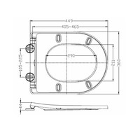 Wandcloset Wiesbaden Vesta Rimless + Zitting Shade Wit