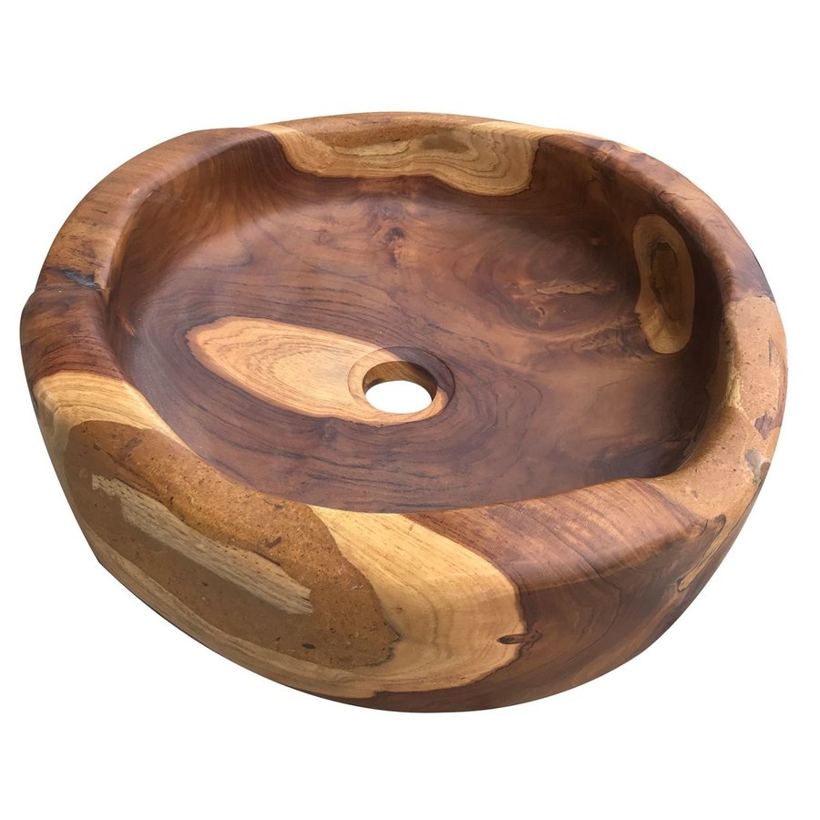 Waskom Cipi Bantul 40x40x10cm Teak Wood Bruin Megadump Wormer