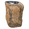 Cipi Waskom Cipi Joya Pedestal 45/55x80/85cm Vrijstaand River Stone