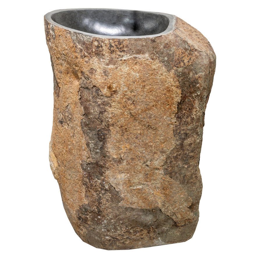 Waskom Cipi Joya Pedestal 45/55x80/85cm Vrijstaand River Stone