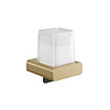 Zeepdispenser Geesa Shift met Gesatineerd Glas 200 ml Goud