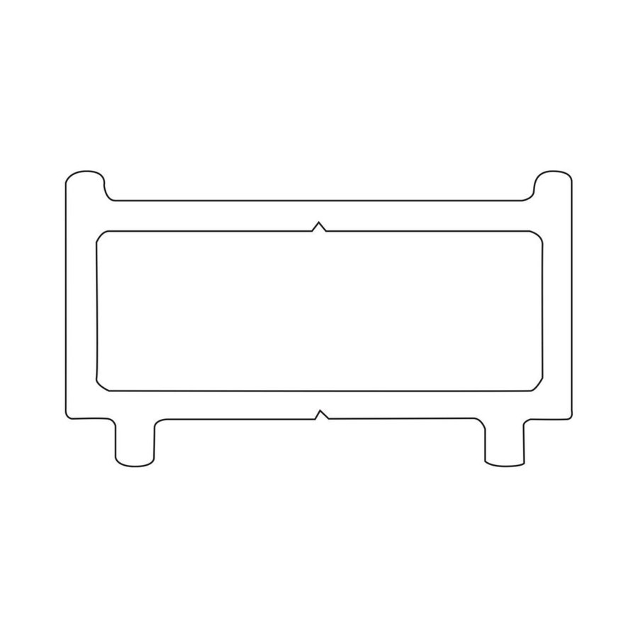 Sealskin Contour Verbredingsprofiel 1 cm Breed & 200 cm Hoog Goud Geborsteld