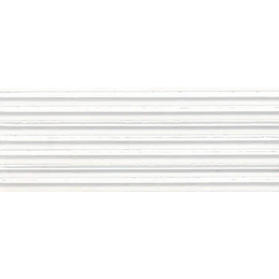 Wandtegel Marazzi Rice 7,5x20 cm met Relief Decor Glans Bianco (prijs per m2)