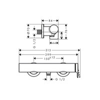 Douchekraan Opbouw HansGrohe Vivenis Eengreeps Chroom
