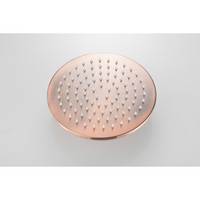 Hoofddouche AquaSplash Vision Rond 20 cm Geborsteld Koper