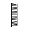 Radiator AquaSplash Saniro 60x160cm Middenaansluiting Mat Zwart