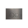 Bedieningsplaat Qeramiq Push Met DualfFush Frontbediening Metaal Rond Gunmetal