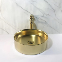 NIET MEER LEVERBAAR Waskom AquaSplash Oro 40x12 cm Mat Goud
