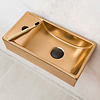 Fontein Links AquaSplash Ruby 40x22 cm Mat Rose Goud