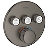 Grohe Inbouwkraan Grohe Grohtherm Smart Control Thermostaatkraan met 3-weg Omstelling Hard Graphite Geborsteld