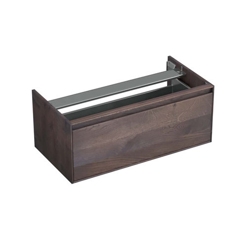 Onderkast Forzalaqua Reno 100x51x40 Cm 1 La Softclose Eiken Charcoal 