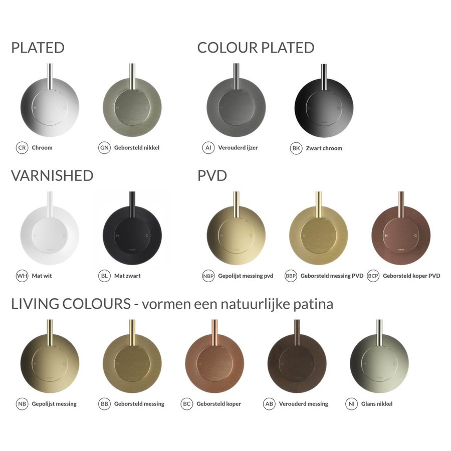 Badmengkraan Hotbath Cobber Draaibare Uitloop 105.5 cm Geborsteld Koper Living Colours