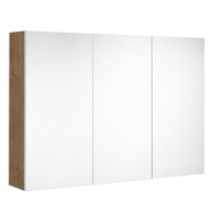 Spiegelkast Allibert Look Stopcontact VDE 100x65x18 cm Eik Arlington