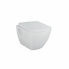 Creavit Wandcloset Creavit Design Square met Bidet Keramiek Wit (Excl. Zitting)