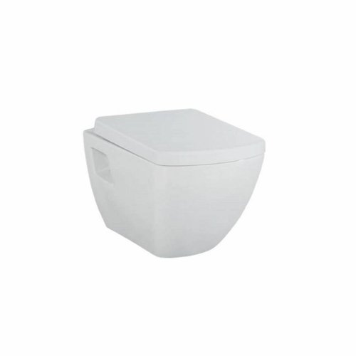 Wandcloset Creavit Design Square met Bidet Keramiek Wit (Excl. Zitting) 