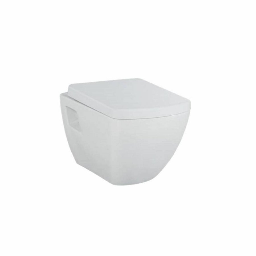 Wandcloset Creavit Design Square met Bidet Keramiek Wit (Excl. Zitting)