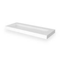Opbouw Wastafel EH Design Stretto 1205x455x80 mm Solid Surface Mat Wit