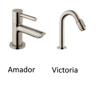 Fonteinset Carrara Marmerlook Wiesbaden Color RVS (kraangat rechts)