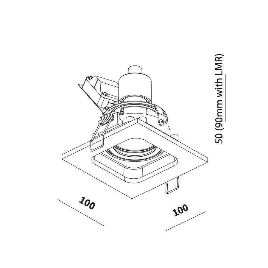 BWS Inbouwspot LED Kiana 1