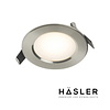 Hasler Inbouwspot Häsler Comarruga Incl. Fase Aansnijding Dimbaar 9.2 cm 4 Watt Warm Wit RVS Set (Meerdere Spots)