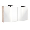 Best Design Spiegelkast Best Design Happy Halifax Incl. LED verlichting 120x60 cm Eiken