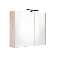 Spiegelkast Best Design Happy Halifax Incl. LED verlichting 60x60 cm Eiken