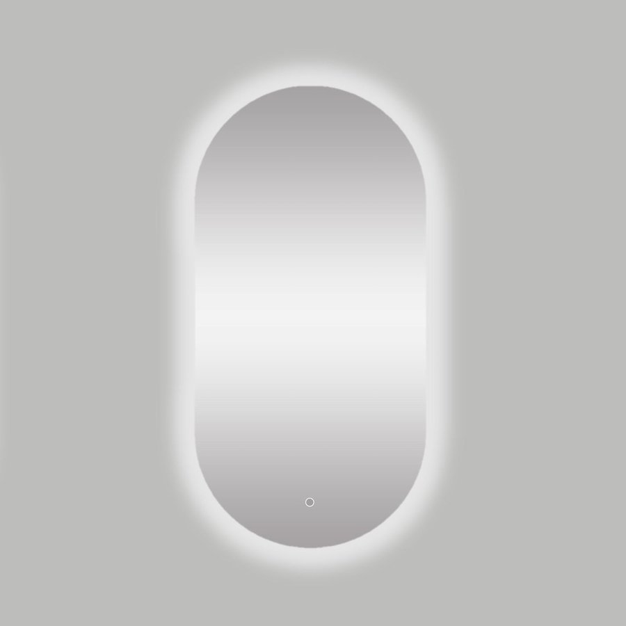 Spiegel Best Design Seldy Ovaal 100x50cm Met LED Verlichting Rondom en One-Touch Bediening